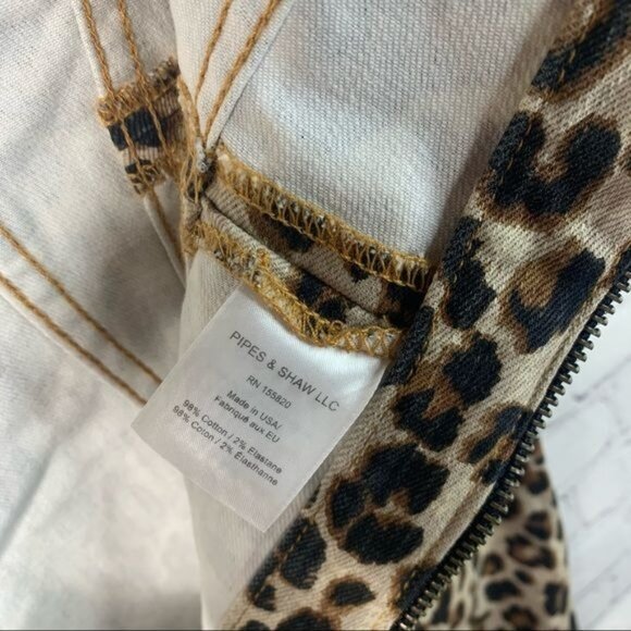 Veronica Beard Jeans Liza Leopard Denim Dress Women Black Brown 2/ XS-0373 - Picture 9 of 11